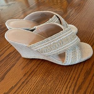 Jute Wedge Sandal Size 8